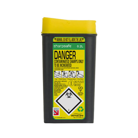 Sharpsafe 5th Gen Sharps Bin 0.2 Litre