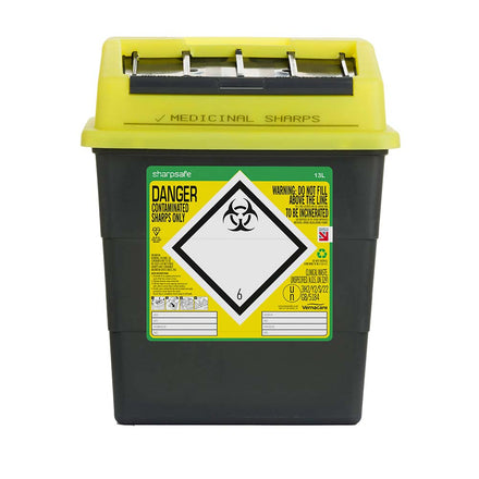 Sharpsafe 5th Gen Sharps Bin 13 Litre