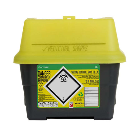 Sharpsafe 5th Gen Sharps Bin 2 Litre