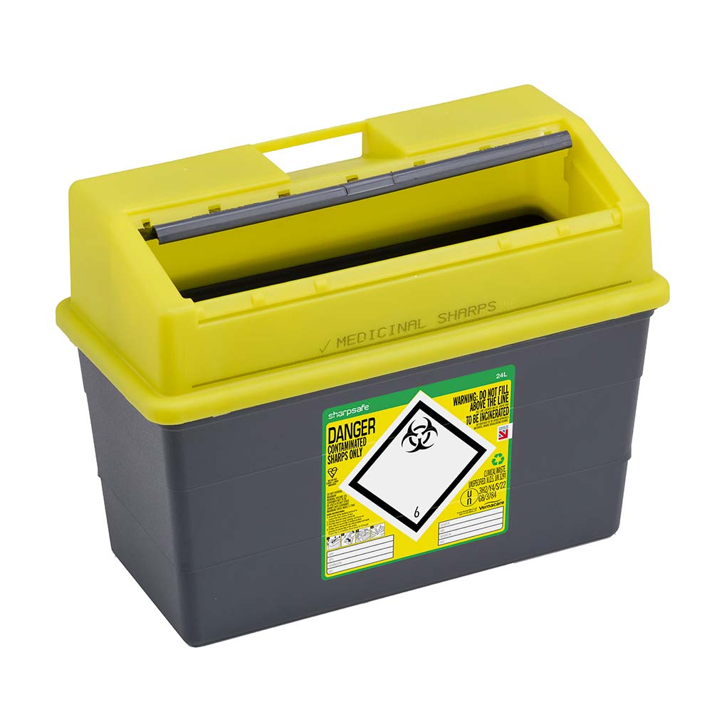 Sharpsafe 5th Gen Sharps Bin 24 Litre IndustraCare