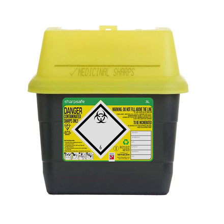 Sharpsafe 5th Gen Sharps Bin 3 Litre