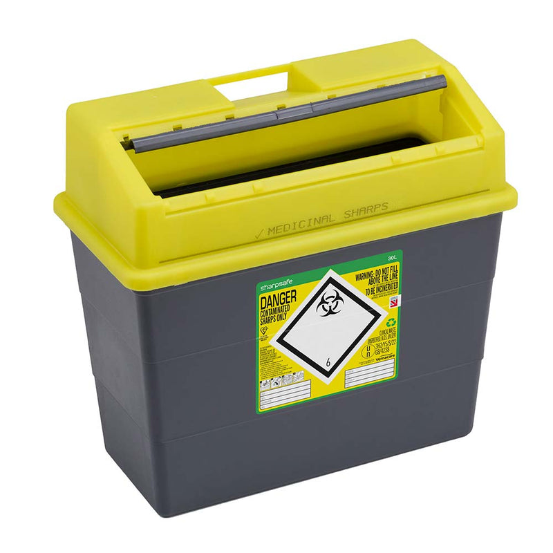 Sharpsafe 5th Gen Sharps Bin 30 Litre - IndustraCare