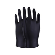 UCI Maxim Black Heavy Duty Fishscale Grip 6mm Nitrile Disposable Gloves - Box of 50 - IndustraCare