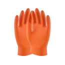 UCI Maxim Orange Heavy Duty Fishscale Grip 6mm Nitrile Disposable Gloves - Box of 50 - IndustraCare