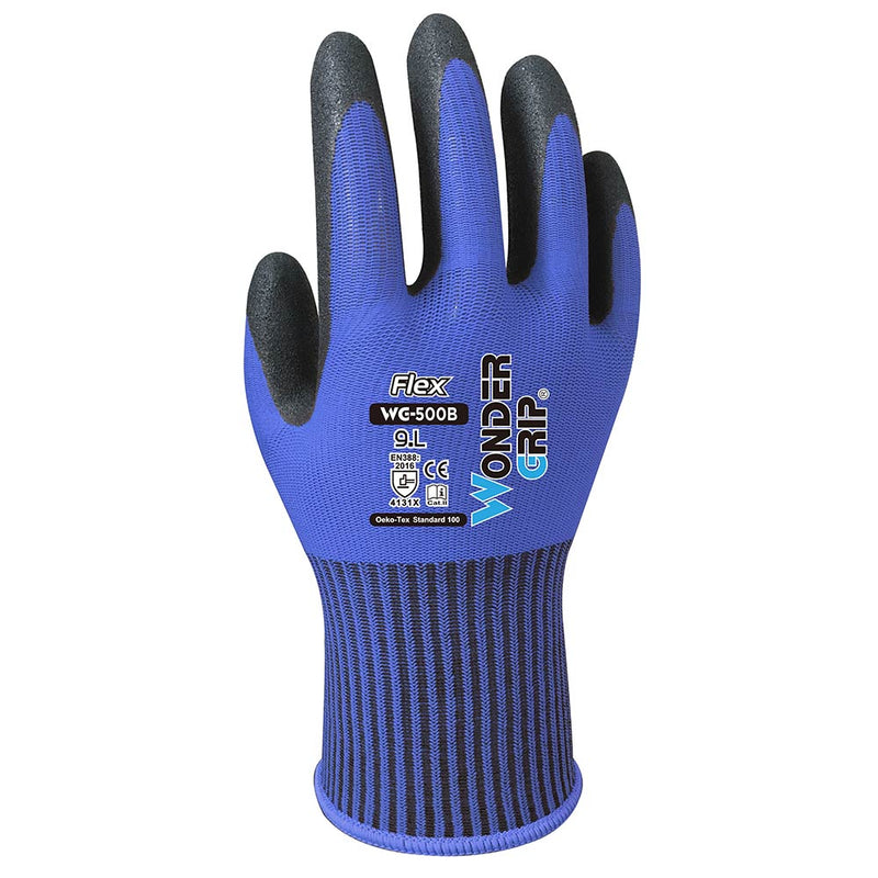 Wonder Grip Flex Gloves Blue - IndustraCare
